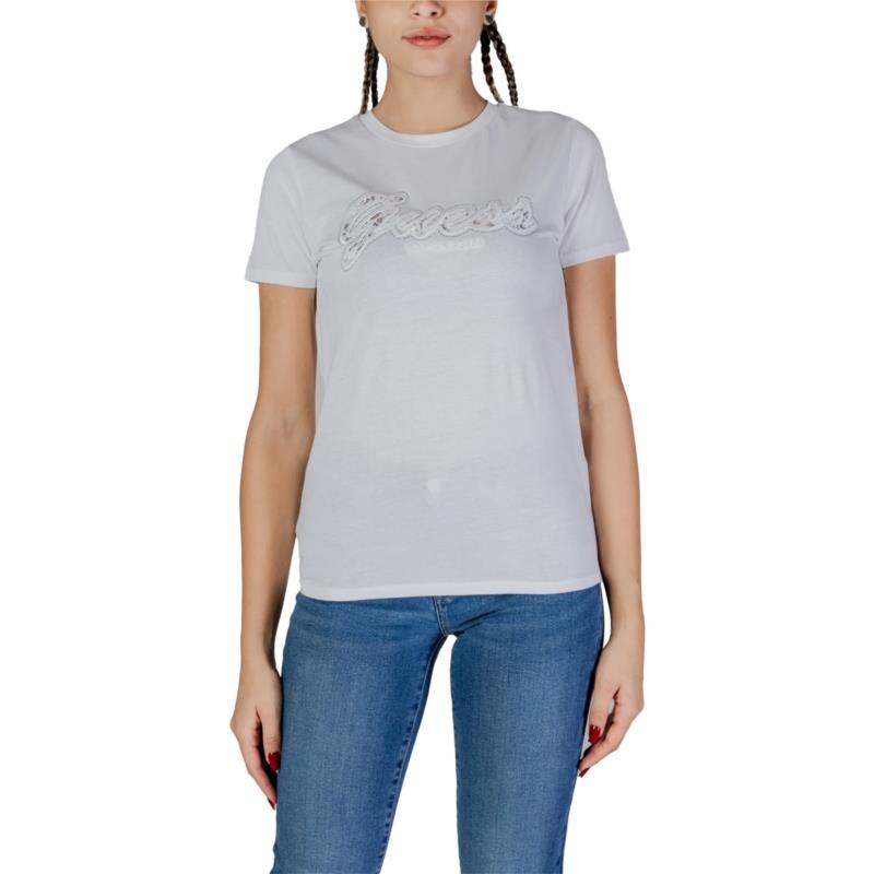 T-shirt με κοντά μανίκια Guess SS SCRIPT LACE LOGO W5RI08 K9RM1
