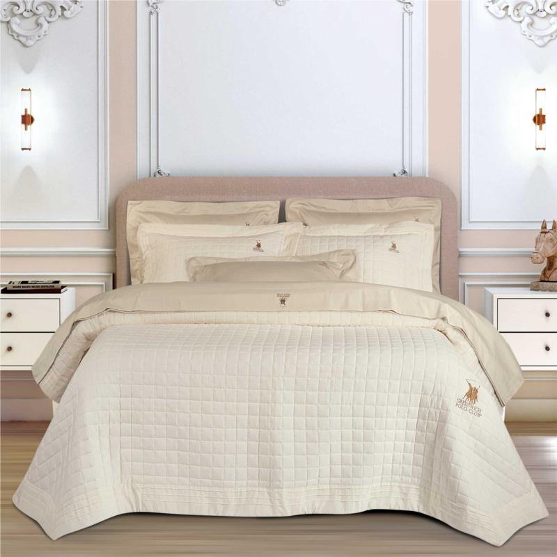 Κουβερλί Microfiber King 240x250εκ. Classic 2355 Εκρού Greenwich Polo Club (Ύφασμα: Microfiber, Χρώμα: Εκρού , Μέγεθος: King Size) - Greenwich Polo Club - 202000202355