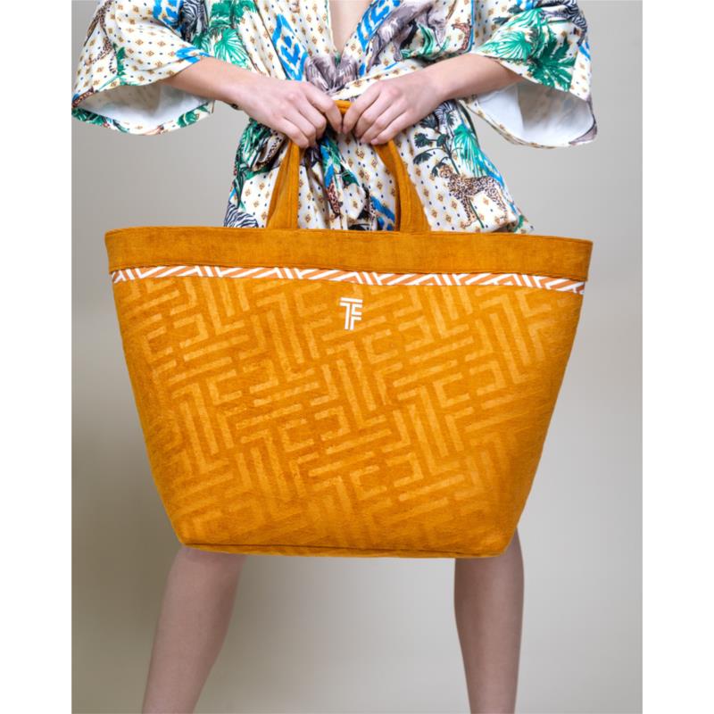 Τσάντα Θαλάσσης Polyester-Poliammide 40x40x68εκ. Feel & Touch Icon Curry (Ύφασμα: 88% Polyester-12% Polyamide) - Feel and Touch - 5206480676604