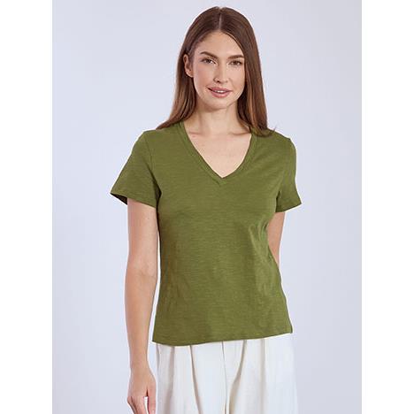 T-shirt βαμβακερό με V λαιμόκοψη SN9489.4795+2