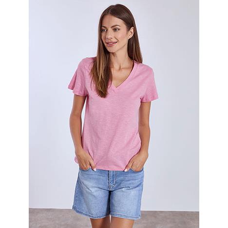 T-shirt βαμβακερό με V λαιμόκοψη SN9489.4795+7