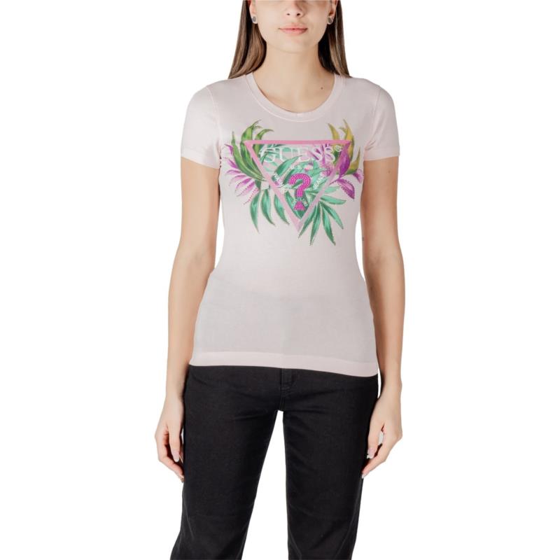 T-shirt με κοντά μανίκια Guess CN SS LEAF TRIANGLE W5GI07 J1314