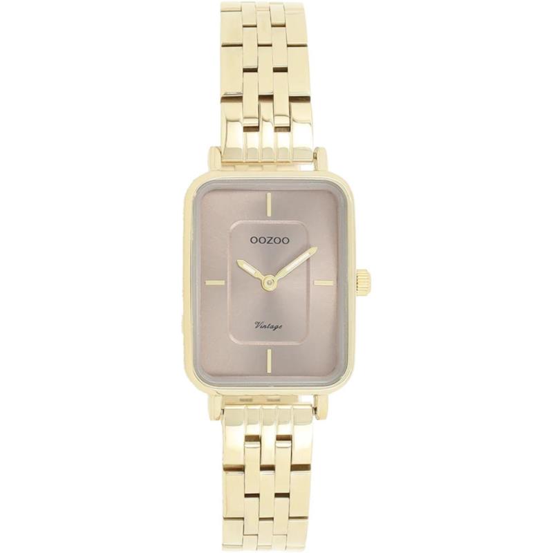 OOZOO Vintage - C20419, Gold case with Stainless Steel Bracelet
