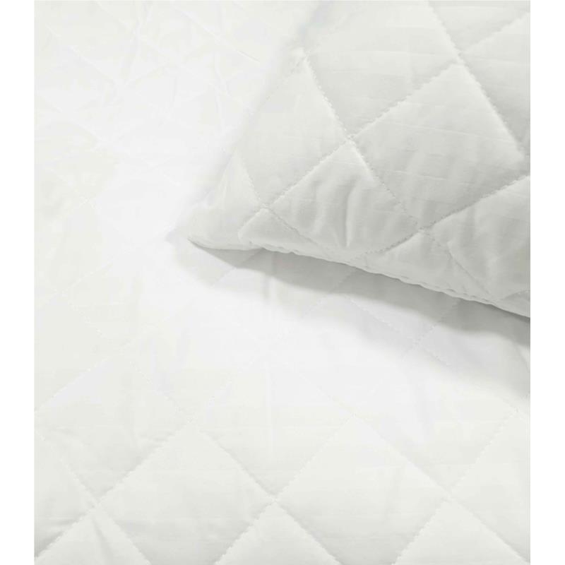 Ζεύγος Μαξιλαροθήκες Καπιτονέ Microfiber 50x70εκ. Stripe Komvos Home 7046083-1 (Ύφασμα: Microfiber, Χρώμα: Λευκό) - KOMVOS HOME - 7046083-1
