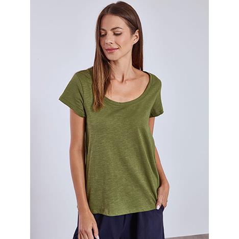 T-shirt με καμπύλη στο τελείωμα SN9489.4163+2