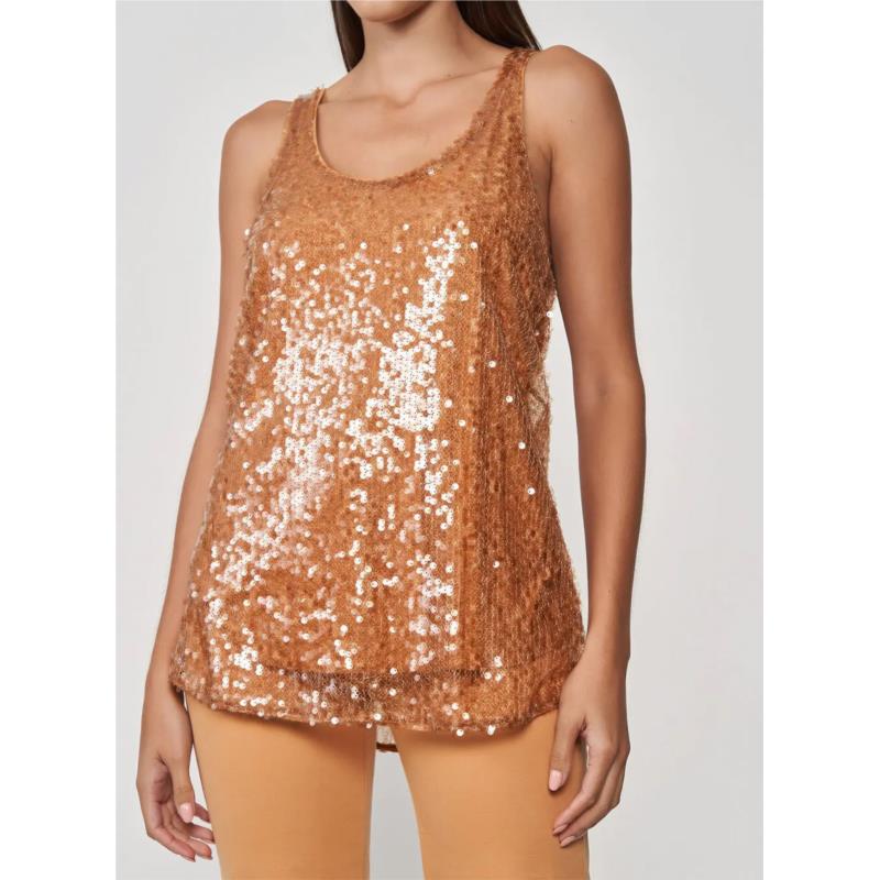 Colcci - BLUSA PAETE - 360117967 - BEGE BELGATI
