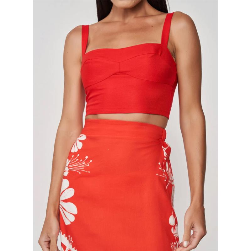 Colcci - TOP LINHO - 460101796 - VERMELHO IFE