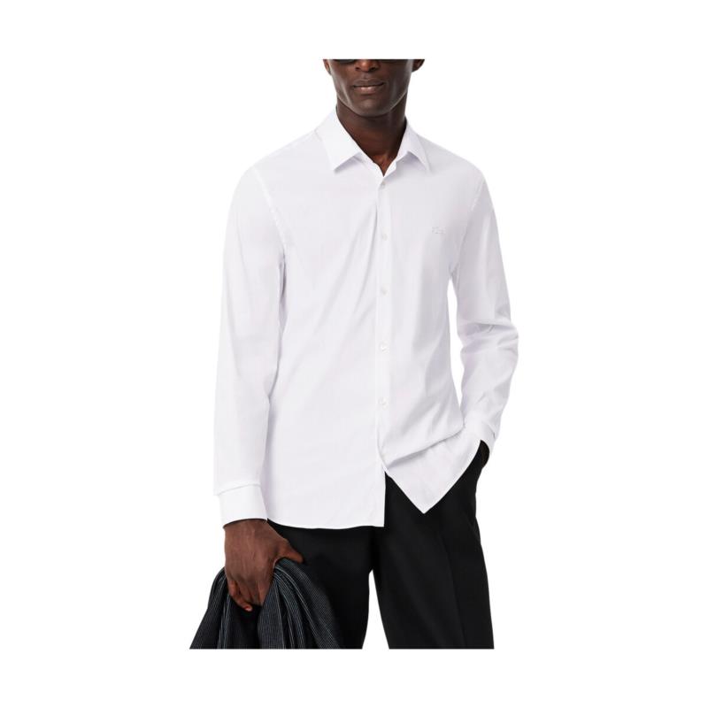 Πουκάμισο με μακριά μανίκια Lacoste POPLIN SLIM FIT SHIRT MEN