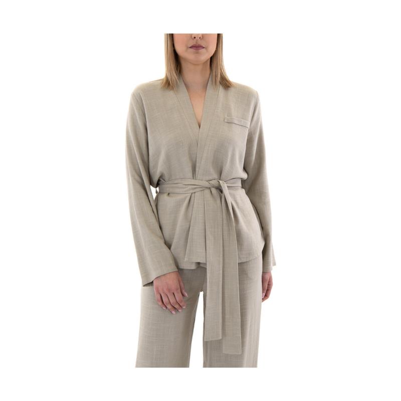 Μπουφάν / Ζακέτες Atelier LINEN BELTED OVERSIZE FIT SHORT KIMONO WOMEN