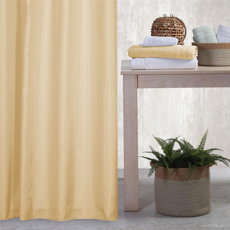 Κουρτίνα Μπάνιου (180x200) Με Τρουκς Nef-Nef Shower Yellow
