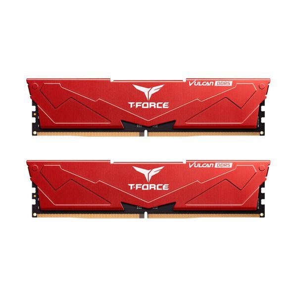 TeamGroup T-Force Vulcan DDR5 5600 2x8GB C32 Red Μνήμη RAM