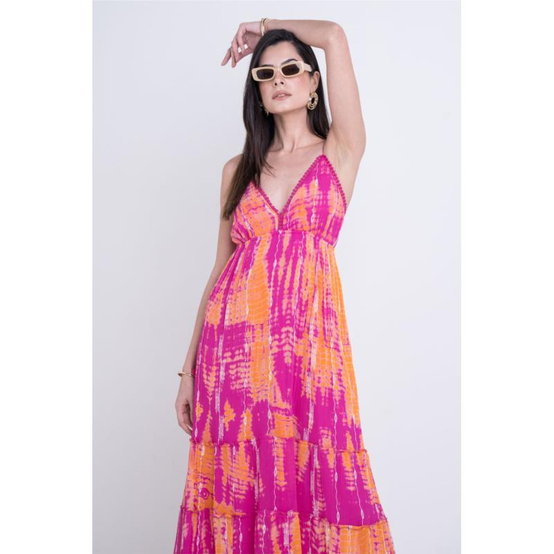 Φόρεμα tie-dye μακρύ - 4252019952