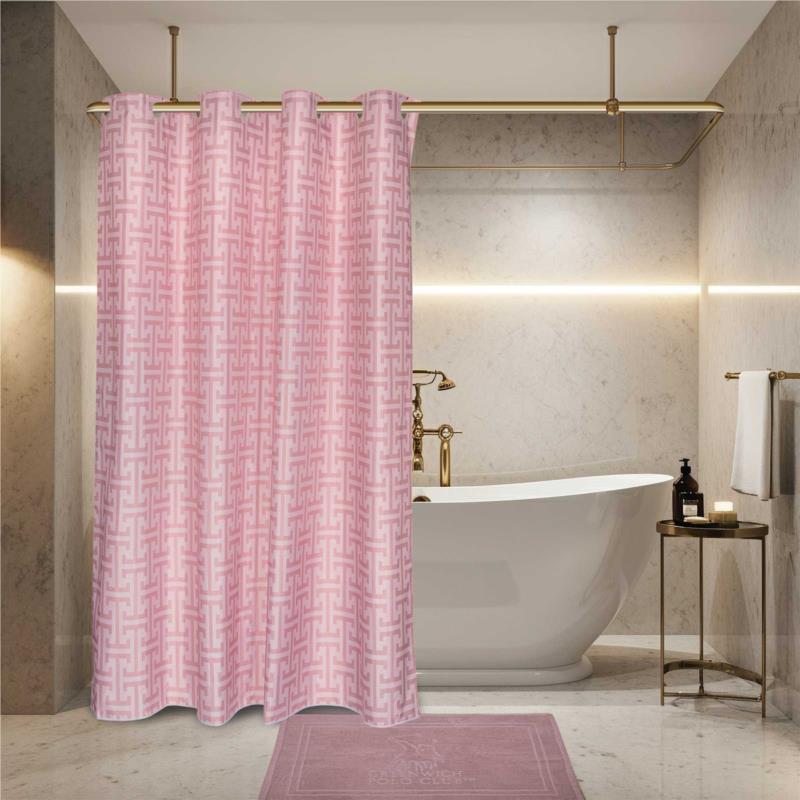 Κουρτίνα Μπάνιου Αδιάβροχη Polyester 240x180εκ. Essential 3121 Nude Greenwich Polo Club (Ύφασμα: Polyester, Χρώμα: Nude) - Greenwich Polo Club - 220124003121
