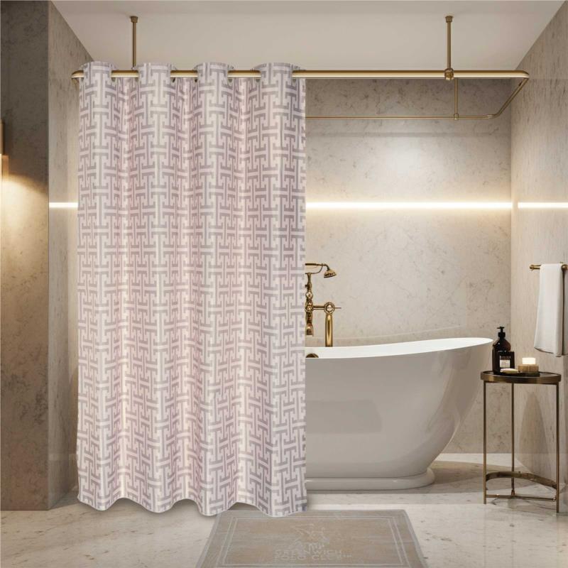 Κουρτίνα Μπάνιου Αδιάβροχη Polyester 240x180εκ. Essential 3122 Taupe Greenwich Polo Club (Ύφασμα: Polyester, Χρώμα: Taupe) - Greenwich Polo Club - 220124003122
