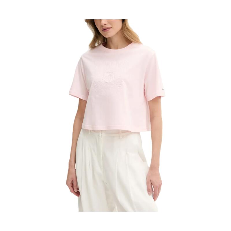 T-shirt με κοντά μανίκια Tommy Hilfiger TOMMY JEANS TONAL CREST RELAXED FIT T-SHIRT WOMEN