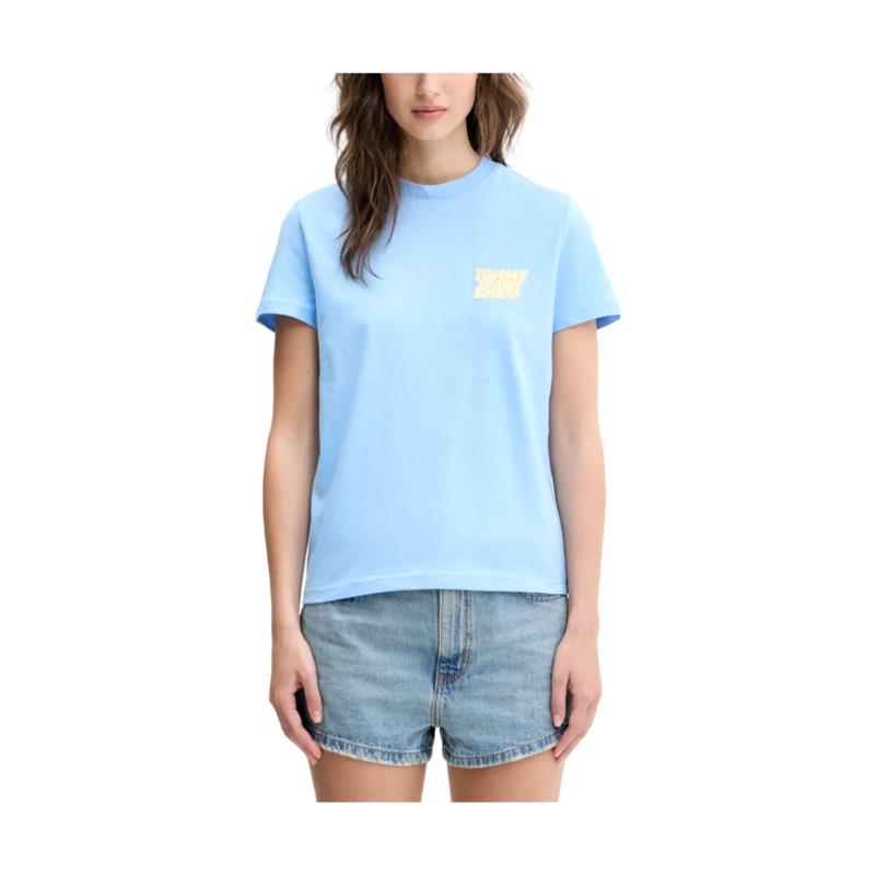 T-shirt με κοντά μανίκια Tommy Hilfiger TOMMY JEANS BUBBLE LOGO C NECK T-SHIRT WOMEN