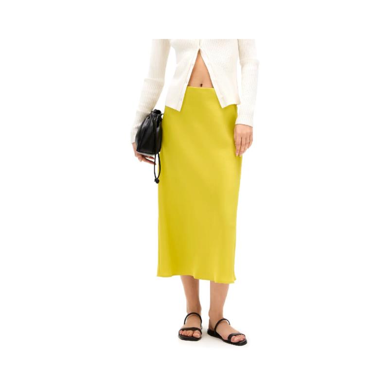 Κοντές Φούστες Calvin Klein Jeans MATTE SATIN MIDI SKIRT WOMEN
