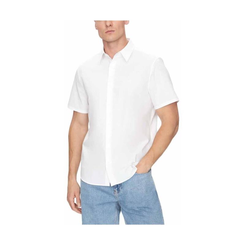 Πουκάμισο με μακριά μανίκια Calvin Klein Jeans SOLID STRETCH SHORTSLEEVE CLASSIC FIT SHIRT MEN