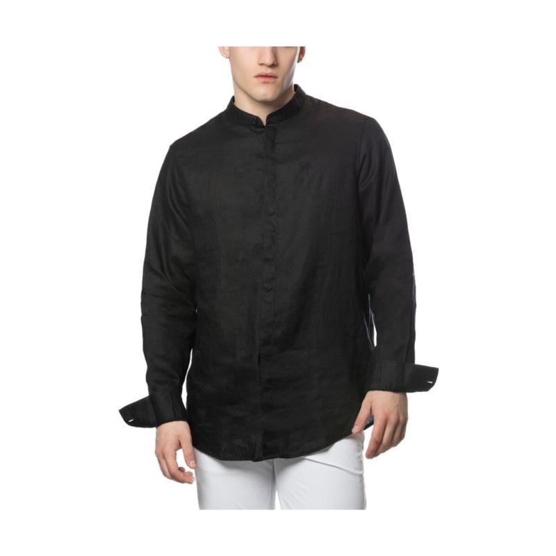 Πουκάμισο με μακριά μανίκια EAX LINEN REGULAR FIT SHIRT MEN