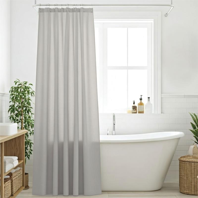 Κουρτίνα Μπάνιου (240x180) Με Κρίκους Das Home Bath 0805 Grey