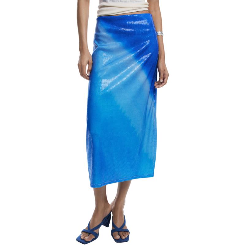 Κοντές Φούστες Desigual REPRIS FAL BLUE 25WWFKX0