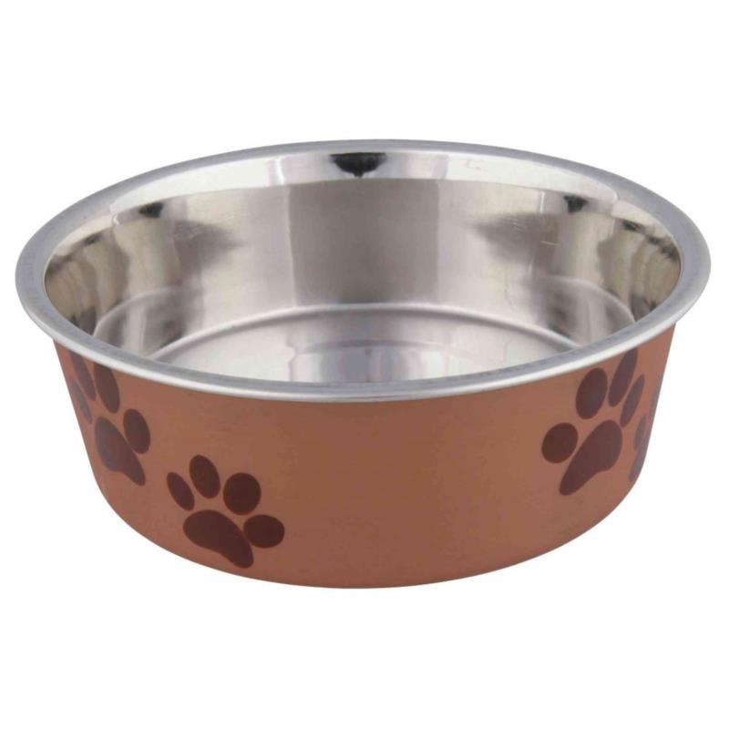 ΠΙΑΤΟ TRIXIE STAINLESS STEEL BOWL PAW ΚΑΦΕ (300 ML)
