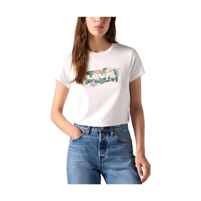 T-shirt με κοντά μανίκια Levis THE PERFECT ICONIC LOGO CREW NECK T-SHIRT WOMEN