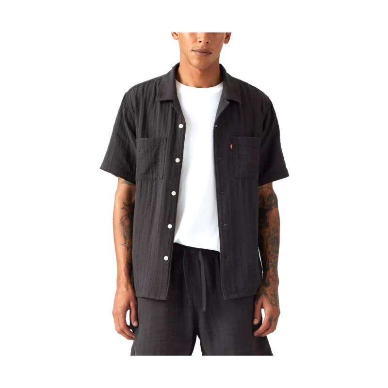 Πουκάμισο με μακριά μανίκια Levis THE STANDARD CAMP LINEN SHIRT MEN