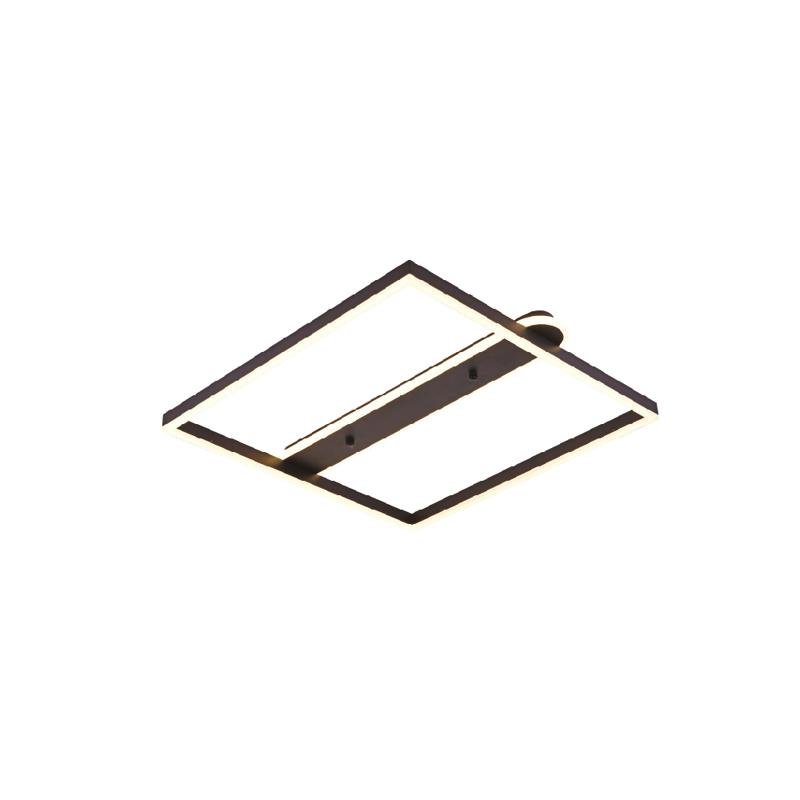 Inlight Πλαφονιέρα Οροφής LED 35W 3CCT σε Μαύρη Απόχρωση 50x50cm (6110)