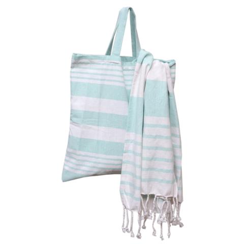 Τσάντα Θαλάσσης + Παρεό (85x165) Viopros Γκαμπριέλα Μέντα