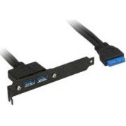 INLINE SLOT PLATE WITH 2XUSB3.0 CONNECTIONS TO INTERNAL USB3.0