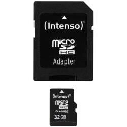 INTENSO 3413480 MICRO SDHC 32GB CLASS 10 WITH ADAPTER