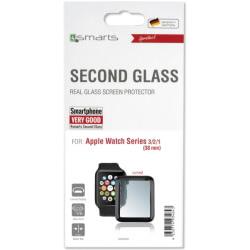4SMARTS SECOND GLASS CURVED COLOUR FRAME FOR APPLE WATCH SERIES 3/2/1 (38MM) BLACK