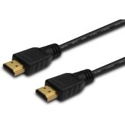 SAVIO CL-36 HDMI CABLE V1.4 ETHERNET 3D DOLBY TRUEHD 24K GOLD-PLATED 0.5M