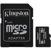KINGSTON SDCS2/16GB CANVAS SELECT PLUS 16GB MICRO SDHC 100R A1 C10 CARD + SD ADAPTER