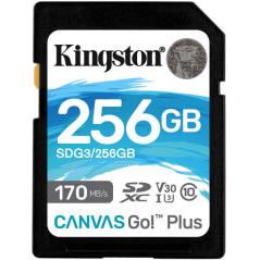 KINGSTON SDG3/256GB CANVAS GO PLUS 256GB SDXC 170R CLASS 10 UHS-I U3 V32