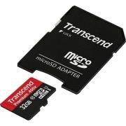TRANSCEND TS32GUSDU1 32GB MICRO SDHC CLASS 10 UHS-I 400X PREMIUM WITH ADAPTER