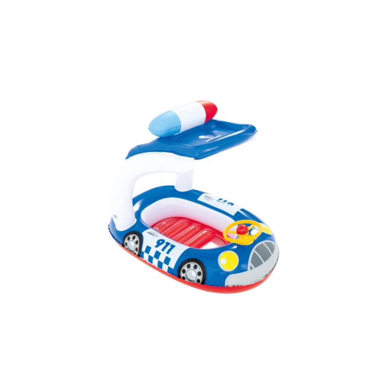 Bestway 34103 Παιδική Φουσκωτή Βάρκα με τιμόνι και τέντα 98x66cm με Προστασία από UV ακτινοβολία Χρώμα Μπλε - Bestway