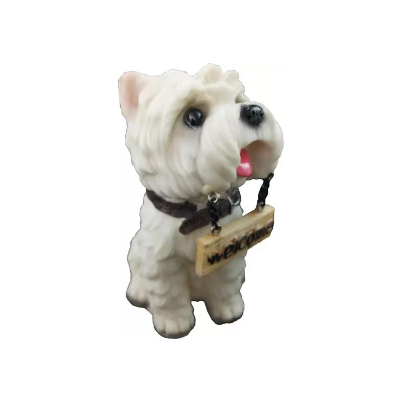 Διακοσμητική Φιγούρα Σκυλάκι Ράτσας Maltese, 8x6x12 cm - Aria Trade
