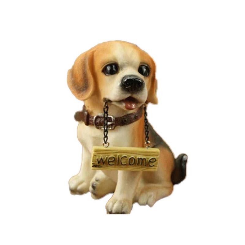 Διακοσμητική Φιγούρα Σκυλάκι Ράτσας Beagle, 8x6x12 cm - Aria Trade