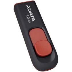 ADATA CLASSIC C008 64GB USB2.0 FLASH DRIVE BLACK/RED