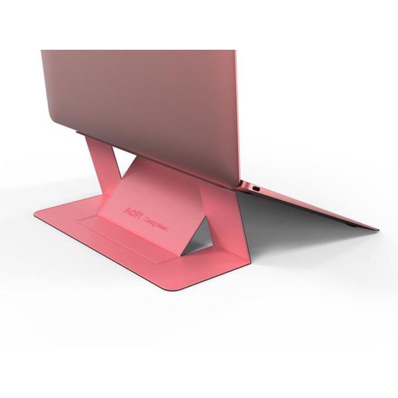 Allocacoc Moft Adhesive Foldable Laptop Stand. Rose Gold
