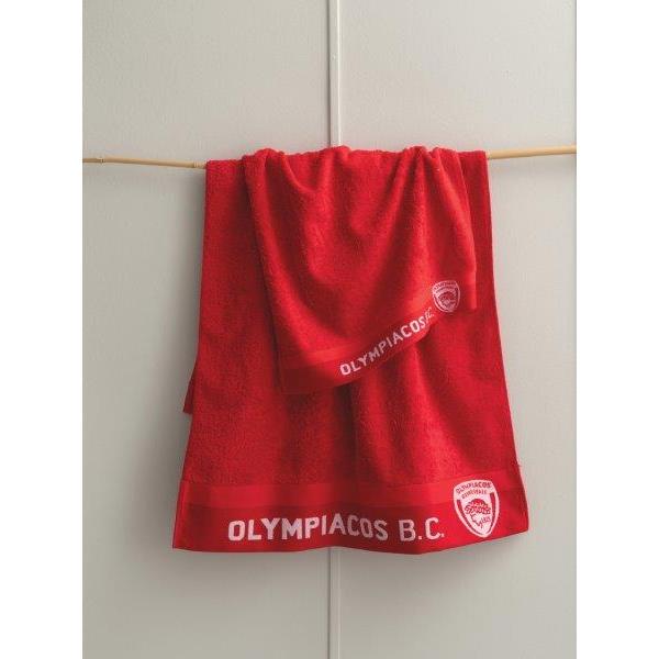 Πετσέτα Βαμβακερή Σώματος 70x140εκ. Olympiacos BC 1925 Palamaiki (Ύφασμα: Βαμβάκι 100%, Χρώμα: Κόκκινο) - Palamaiki - 5205857160388
