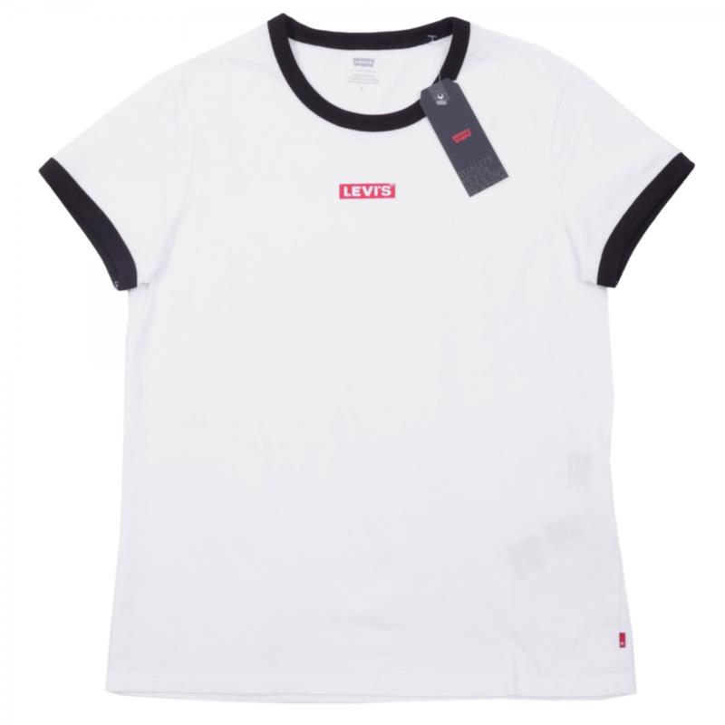 Levi's Perfect Ringer TEE Baby Tab Ringer 35793-0047 Λευκό
