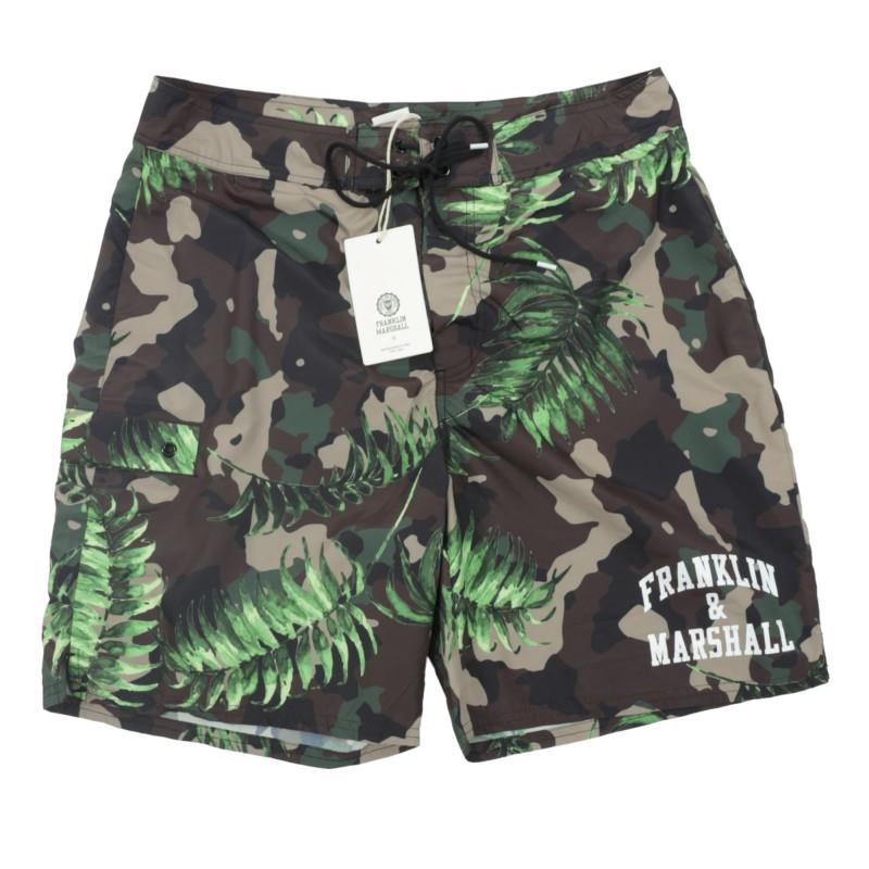 Franklin Marshall beachwear Uni Short BWUA907ANS19 Καμουφλάζ