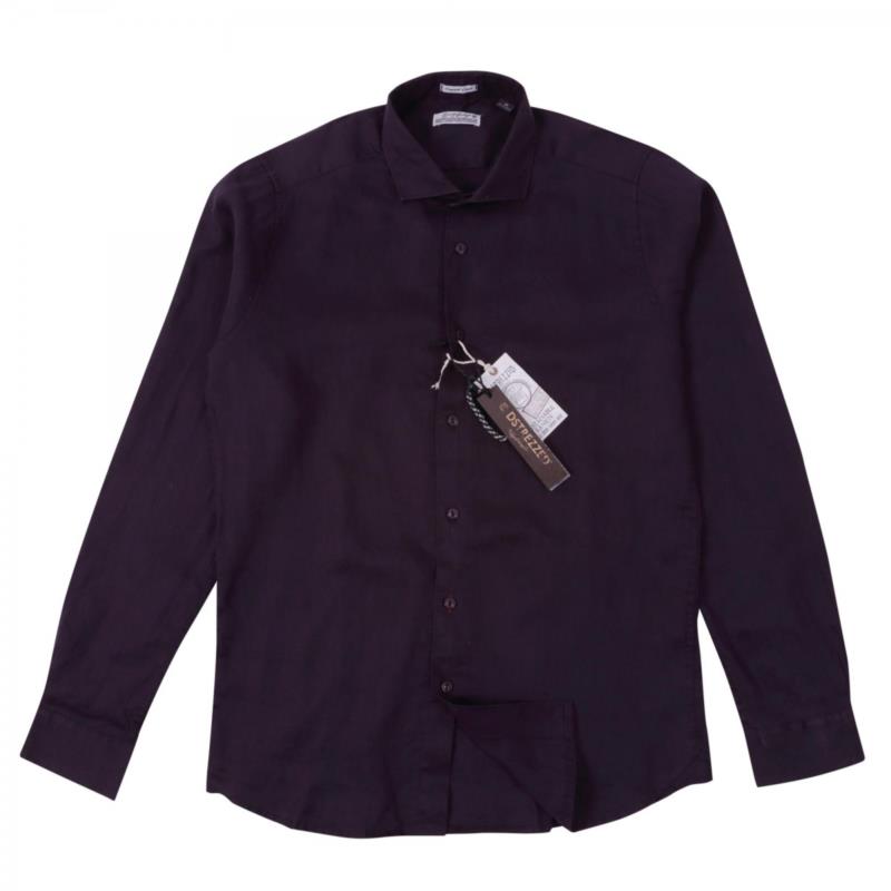 DSTREZZED SHIRT LINEN Σκούρο Μπλε