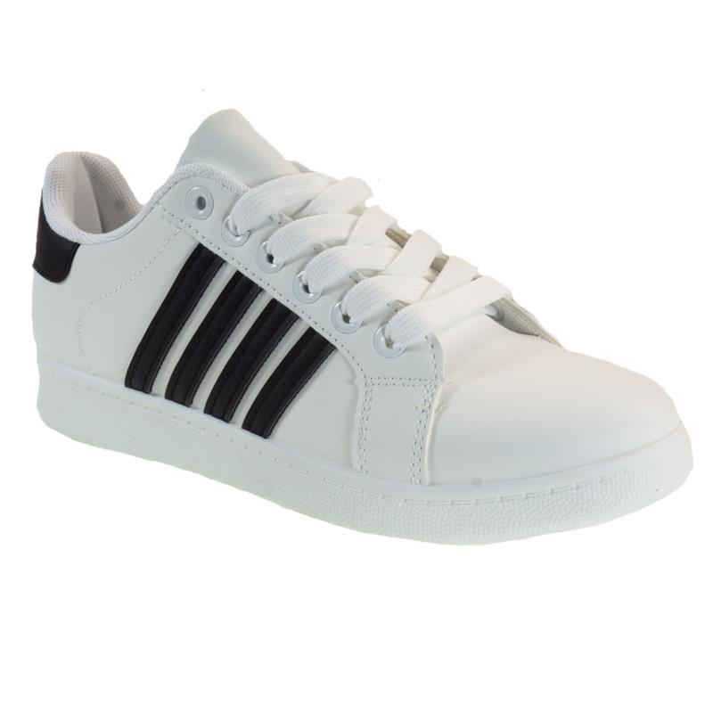 Bagiota Shoes Γυναικεία Παπούτσια Sneakers Αθλητικά MG105 Λευκό-Μαύρο