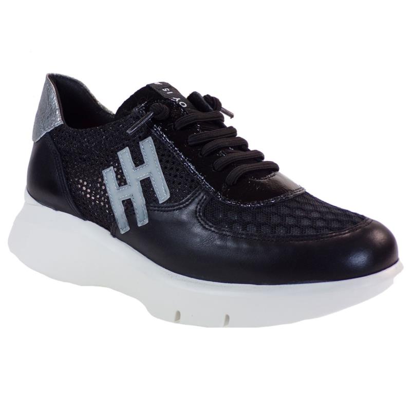 Hispanitas Γυναικεία Sneakers Αθλητικό HV00228 Μαύρο Δέρμα