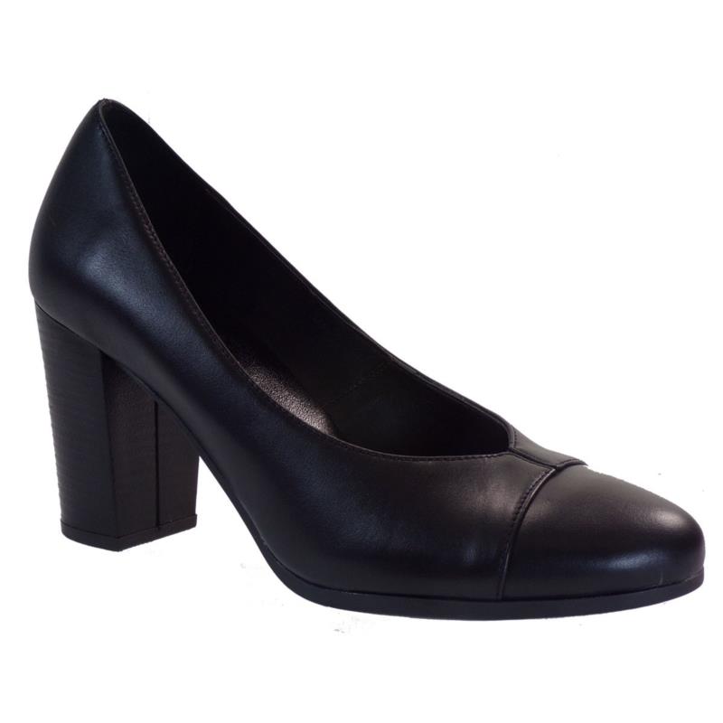 Katia Shoes (Anneto) Γυναικεία Παπούτσια Γόβες K39-1690 Mαύρο Δέρμα