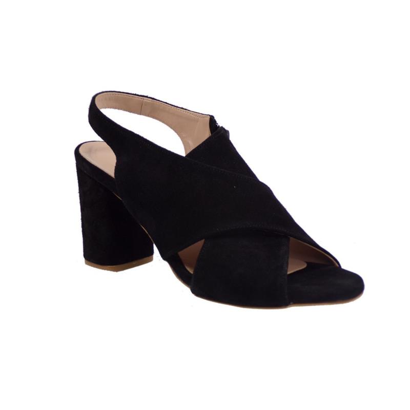 Smart Cronos Γυναικεία Παπούτσια Πέδιλα 6792-3656 Μαύρο Καστόρι Δέρμα